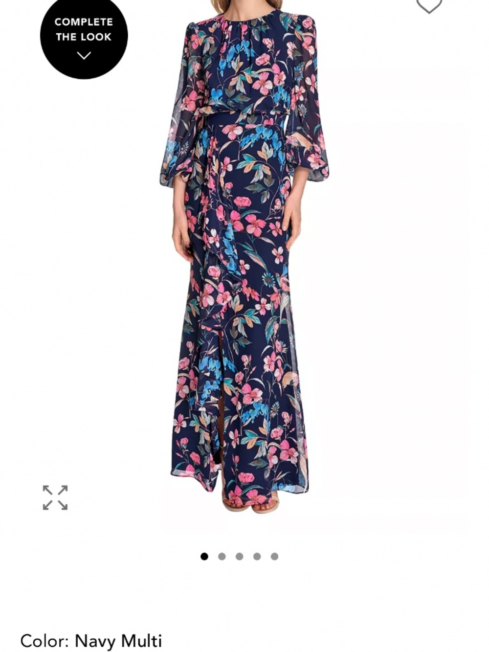 Eliza J Long Sleeve Cascading Ruffle Gown size 14 but fits a 12